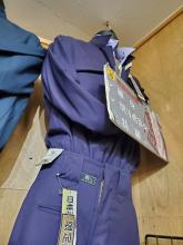 駒オリジナル　8590 立ち襟オープンシャツ　江戸紫